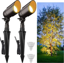 12V Outdoor Low Voltage Landscape Lighting Spotlight, IP67 Waterproof Aluminum B