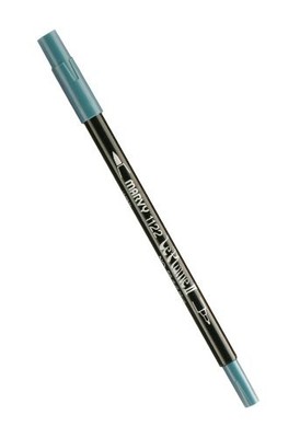 UCHIDA 1122-C-56 Marvy Fine Tip Le Plume Double Ender Marker Pen Dull Blue
