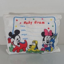 Vintage Disney Babies Dundee Decorative Pillow Baby Mickey Mouse Baby Gram Birth