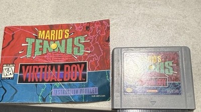 Mario's Tennis Nintendo Virtual Boy Cartridge and Manual Only