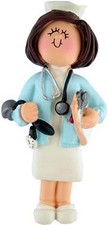 PERSONALIZED NAME NURSE HOME HEALTH AID DOCTOR ASSISTANT ORNAMENT GIFT CUSTOM