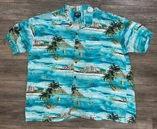 🔥🌴 Falcon Bay Men's 3XL *GORGEOUS BEAUTIFUL* Hawaiian Aloha Shirt