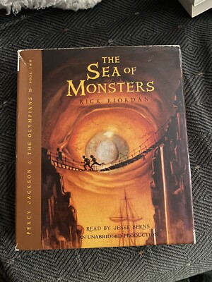 Percy Jackson & the Sea of Monsters -&the Olympians #2 Audiobook CD Rick Riordan