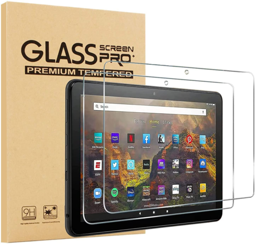 Pack de 2 protecteurs d'écran en verre trempé pour tablette Amazon Fire HD 10 13e génération 2023 - Photo 1 sur 4