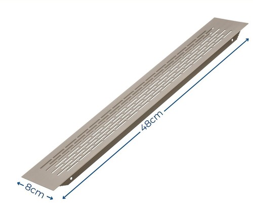 Plinth Heat Vent Grill Kitchen Cabinet Unit Worktop Size 480 x 80 mm - 第 25/27 張圖片