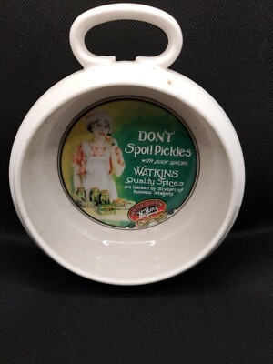 Watkins Heritage  ''Don't Spoil the Pickles'' Soup Cereal Bowl First In Series