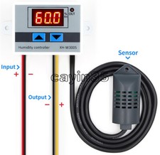 1PCS W3005 DC 12V 120W LED Digital Humidity Controller Hygrometer Switch Sensor