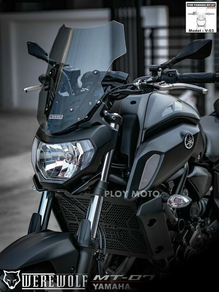 WINDSHIELD WINDSCREEN YAMAHA MT07 MT 07 2018-2019 METER WINDSHIELD WINDSCREEN YAMAHA MT07 MT 07 2018-2019 METER