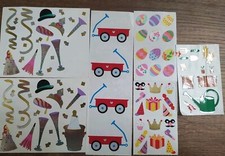 Mrs. Grossman's Sticker Lot Full Partial Sheets Wagon Easter Eggs Garden S42