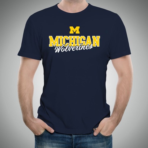 Michigan Wolverines Fresh Script Licensed Unisex T-Shirt - Picture 15 of 21