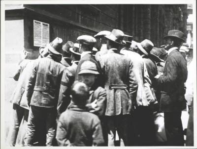 Reading The Proclamation Of Martial Law In Cape Town 1914 OLD PHOTO