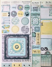 Authentique Renew Components 5 double sided die cuts - NEW