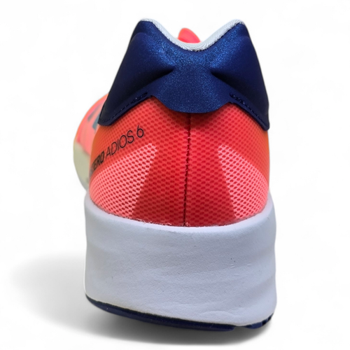 Adidas Adizero Adios 6 Lace up Running Sky Rush Trainers (GY0909) - Picture 6 of 10
