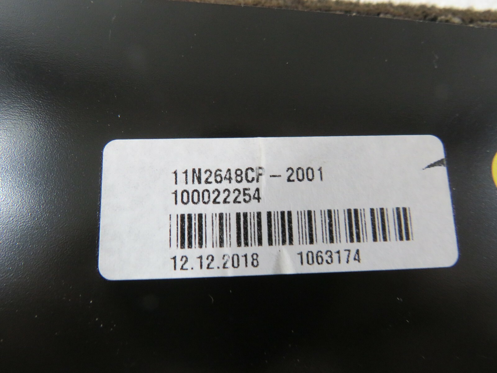 Mclaren 600LT, Passenger Foot Rest Panel, Used, P/N 11N2648CP