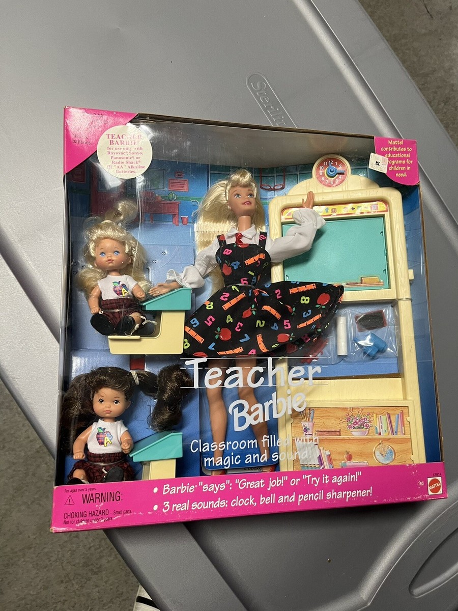 【未開封】ヴィンテージ　バービー 人形 Teacher Barbie 入手困難 Teacher Barbie Doll-First Edition Recalled No Underwear-Vtg 1995