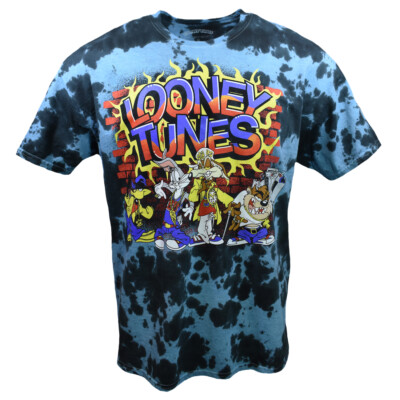 Men's T Shirt Looney Tunes Size Small & medium-Tie Dye Tees Daffy Bugs Coyote