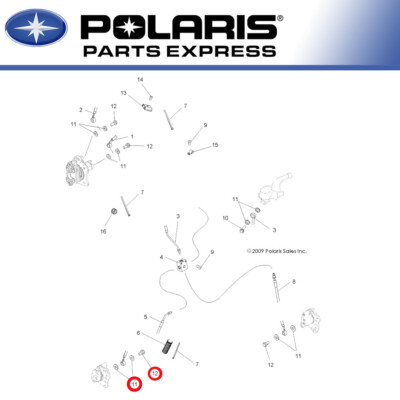 Polaris Rear Brake Line Kit 2003-2010 Sportsman 400 450 500 700 2202660 OEM