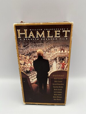 Hamlet VHS 2 Tape  Shakespeare New Kate Winslet Billy Crystal Robin Williams