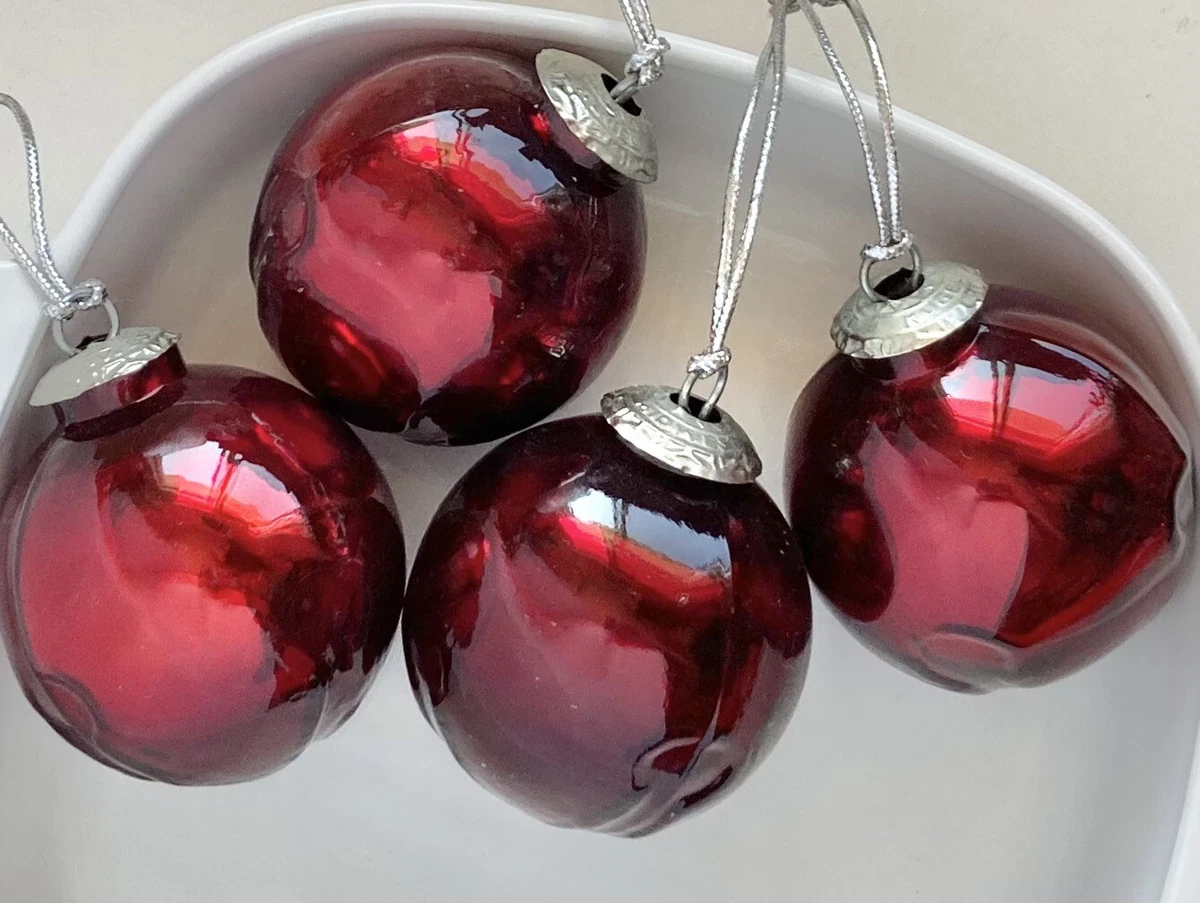 Colored glass 2024 christmas balls