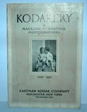 VINTAGE MAY 1921 "KODAKERY" A MAGAZINE FOR AMATEUR PHOTOGRAPHERS "KODAK COMPANY"