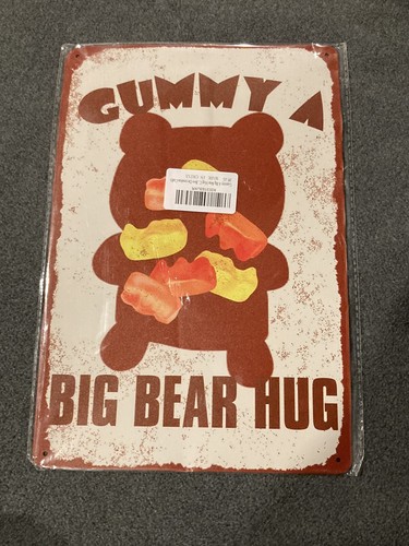 Gummibärchen Süßigkeiten Blechschild