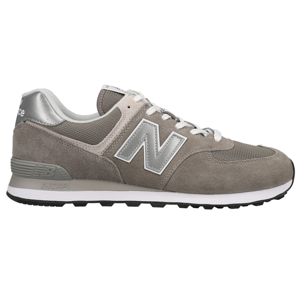 New Balance 574 Lace Up  Mens Grey Sneakers Casual Shoes ML574EVG
