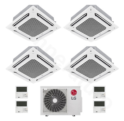 LG 4-Wege-Deckenkassette 4-Raum Multisplit Klimaanlage 2x 1,5 + 2x 3,5 kW A++/A+