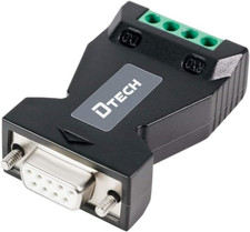 DTECH RS232 to RS485 Converter Serial Adapter with 4 Position Terminal Block for