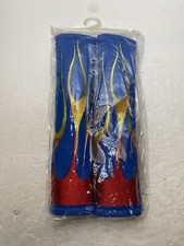 Flame Seatbelt Covers   Multicolor   Set Of 2