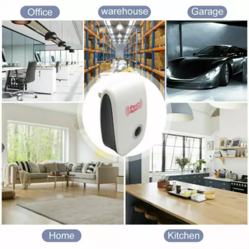 6 Pack Ultrasonic Pest Control Repeller Reject Rat Mouse Mice Spider UK Plug-in - Picture 4 of 13