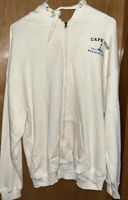Jake Austin Full ZIP Hooded Sweatshirt XL CAPE COD MASSACHUSETTS (B40) NWT