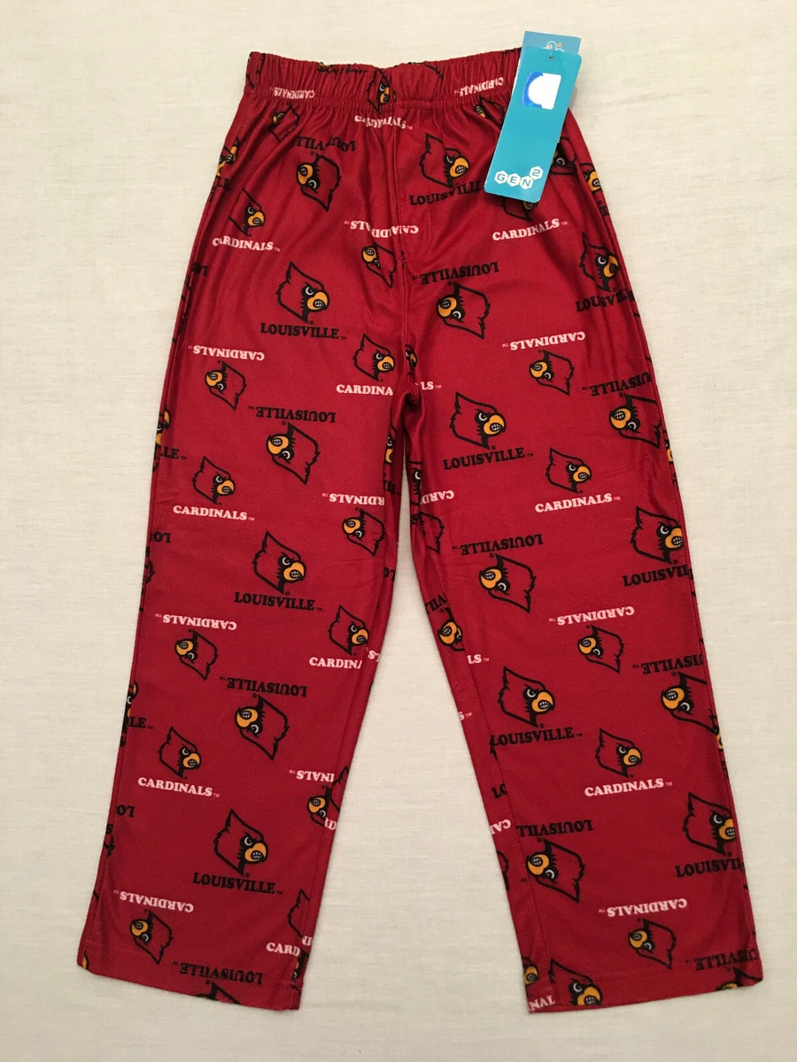 GEN 2 Kid's NCAA Louisville Cardinals Flame Resistant Pajama Pants, Sz. M  (5/6)