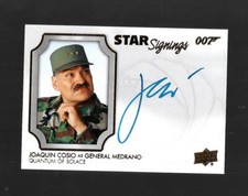 James Bond 2020 Villains & Henchmen Autograph Card SS-JC Joaquin Cosio  General 