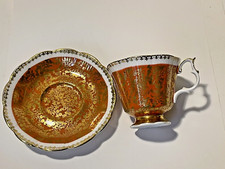 Royal Albert Buckingham Series Tea Cup Saucer Set Bone China England