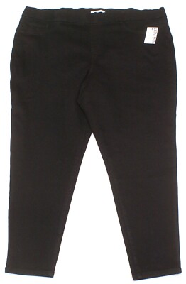 NEW Nine West Womens 26W Pull On Black Jegging Pants Skinny Jeans (48X29)