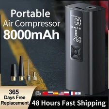 Portable Car Air Compressor Pump 12V  Small Tire Inflator Electric Auto 150 PSI