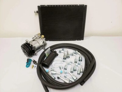 Universal AC Air Conditioning Drier Kit 14x18 Condenser Compressor Hoses Binary