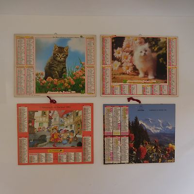 4 LA POSTE Postman's Almanac Calendars France 1993 1992 1991 Alpes-Maritimes