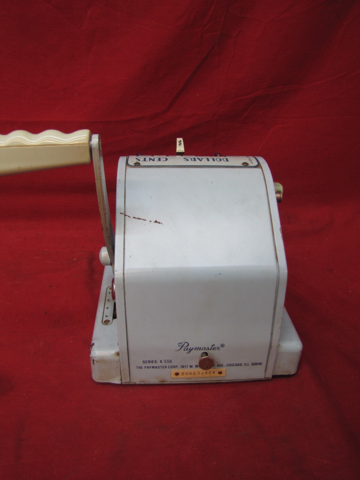 Vintage Working Paymaster Check Writer X550 eBay