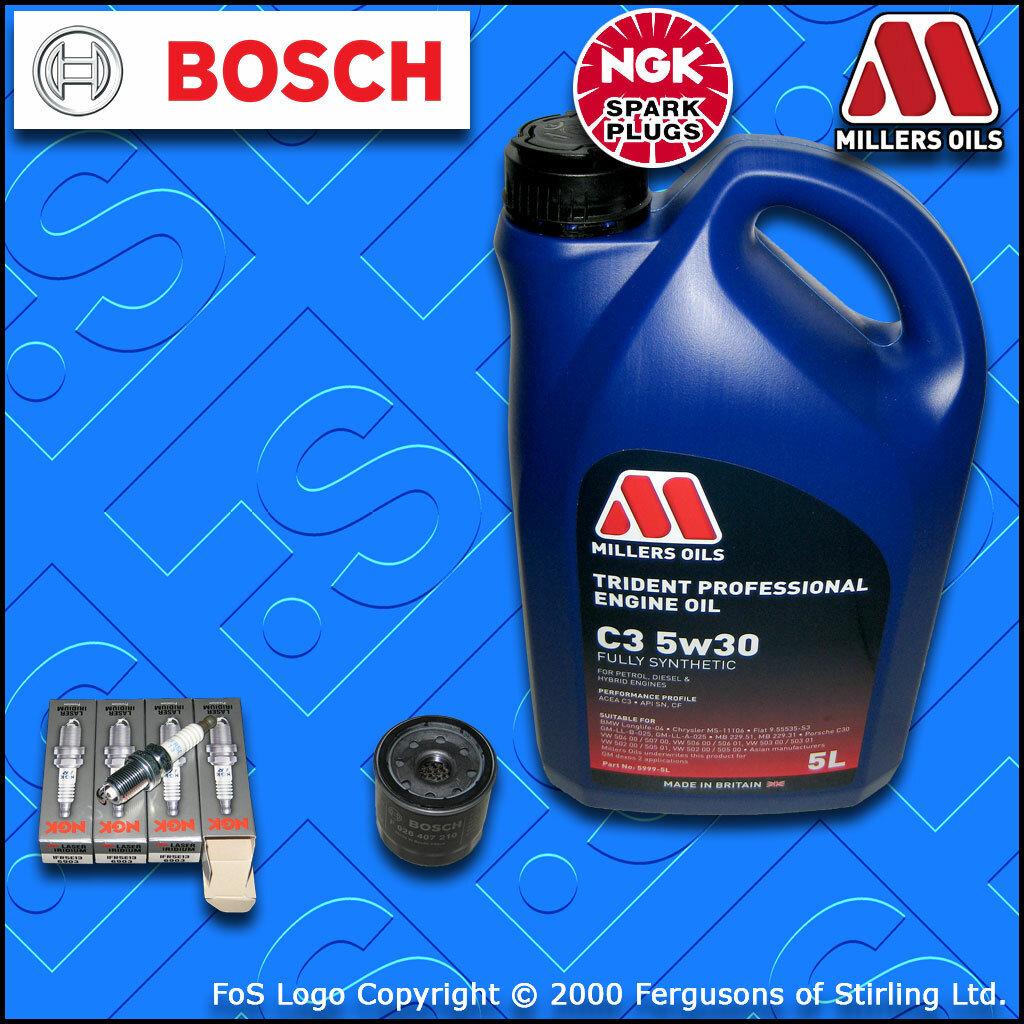 SERVICE KIT for MAZDA 3 (BL) 1.6 OIL FILTER SPARK PLUGS +LL OIL (2008-2014)