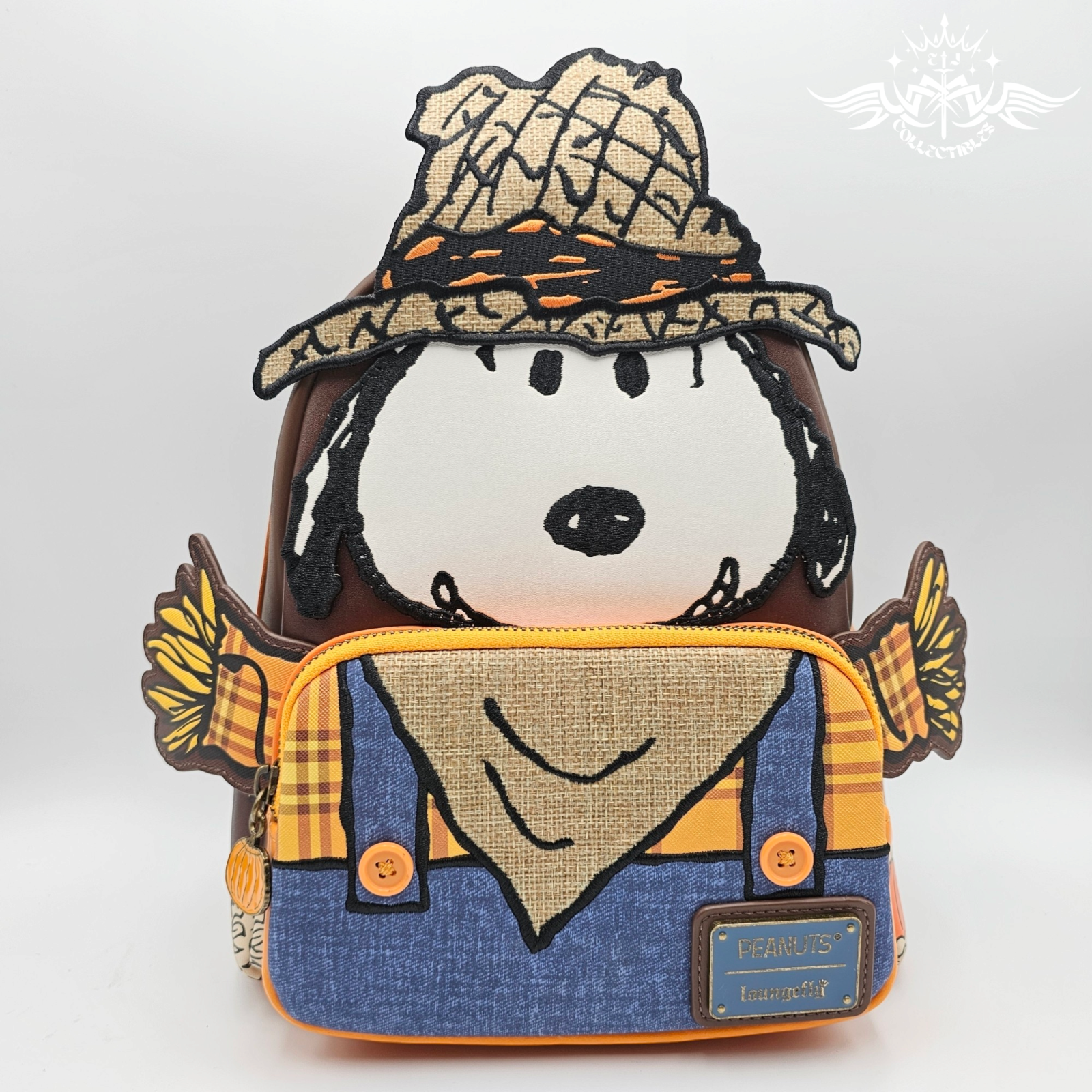Loungefly Peanuts Snoopy Scarecrow Mini Backpack Cosplay Style New