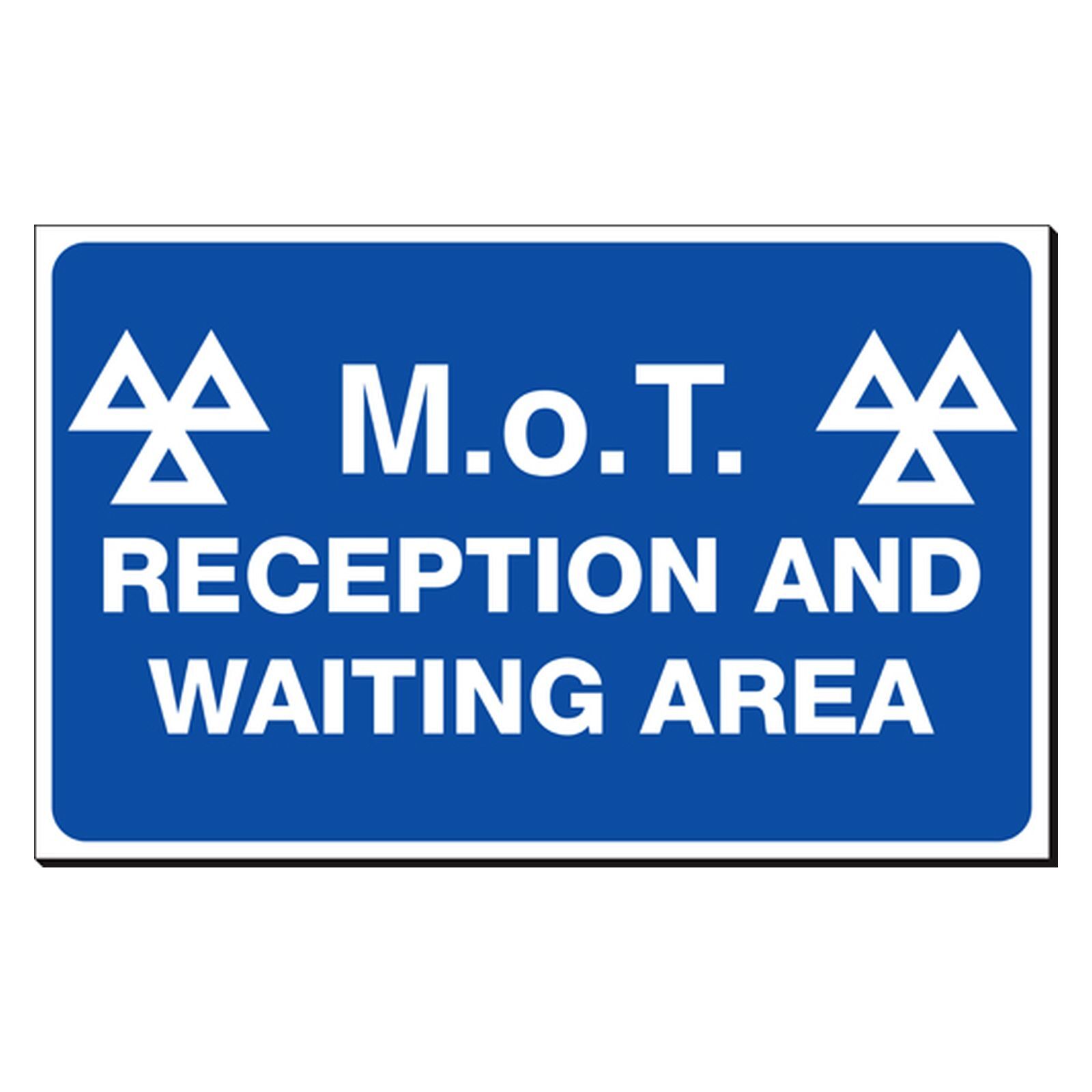MOT Waiting Area 300 x 480mm Sign - SSB502