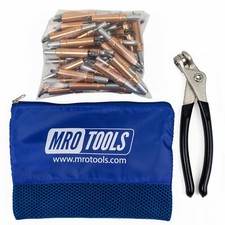 50 1/4 Heavy Duty Cleco Fasteners  Cleco Pliers w/ Carry Bag KHD1S50-1/4 