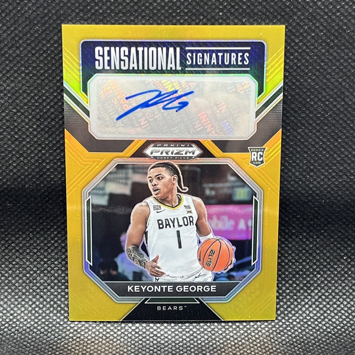 Keyonte George 2023-24 Prizm Gold Auto RC Rookie 03/10 Utah Jazz 