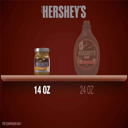 HERSHEY'S Caramel Topping 6-Pack - 14 oz Microwave-Safe Glass Jars, Kosher - Picture 15 of 24