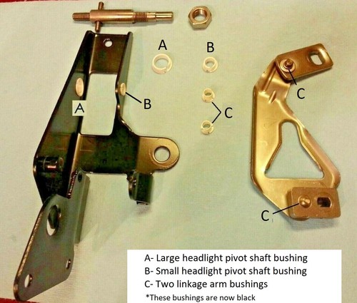 88-96 Corvette 87-92 Fiero Firebird Reatta Headlight Motor Repair Kit W/O Gear