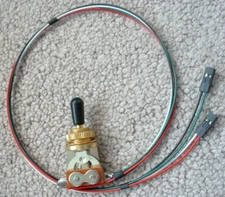 SOLDERLESS Wiring GOLD 3-WAY TOGGLE SWITCH Les Paul for emg quick connect Guitar