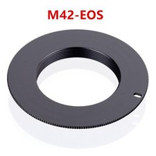 M42 to Canon EOS EF Mount Camera Lens Adapter Manual Focus No Flange