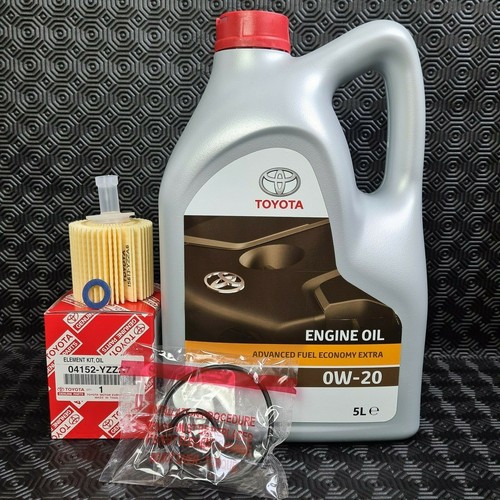 GENUINE TOYOTA YARIS HYBRID ENGINE OIL SUMP PLUG WASHER & OIL FILTER