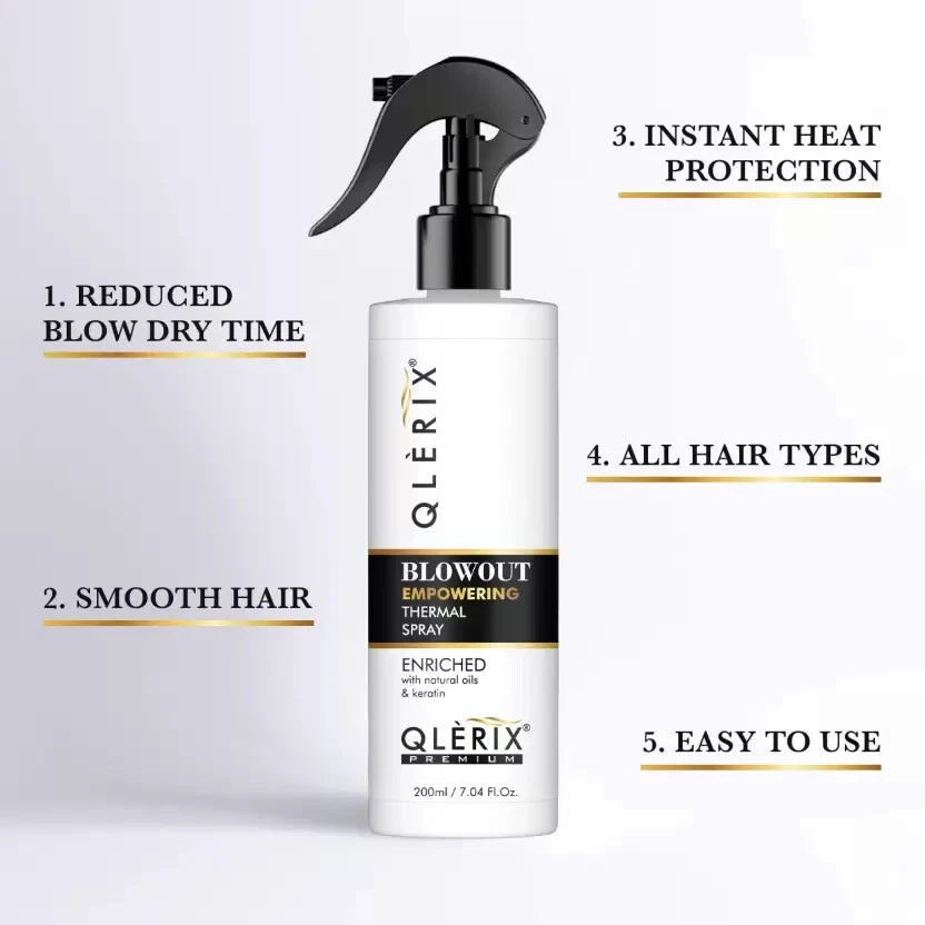 Empowering Blowout Heat Protectant Spray for Smooth Shine&Silky Hair Spray 200ml - Image 2 of 4
